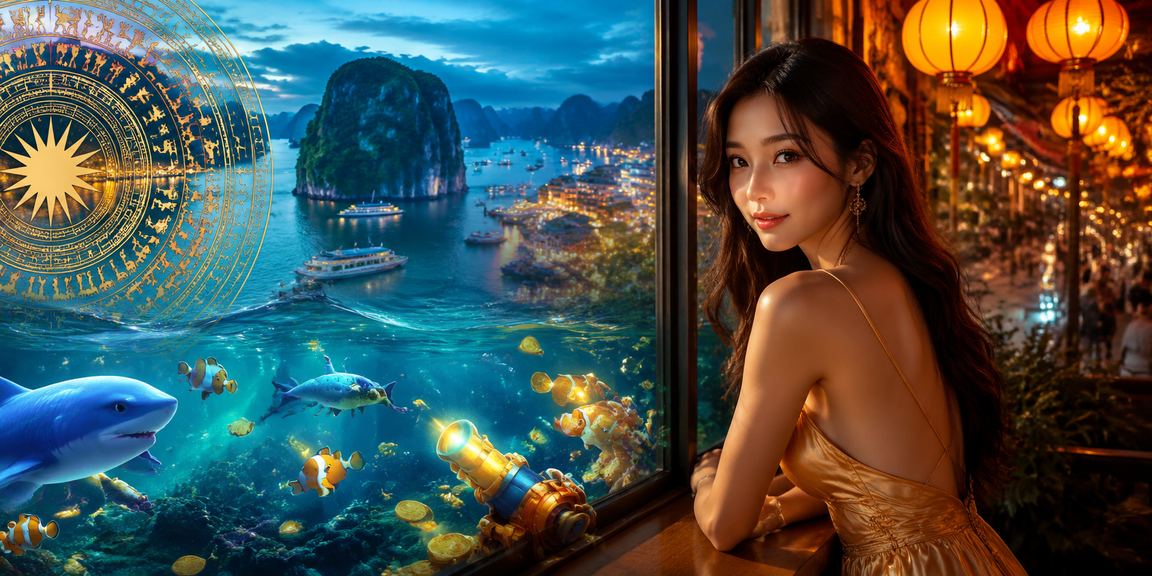 Phong cảnh vịnh Hạ Long kết hợp trải nghiệm lấy voucher cá cược của vtv6
